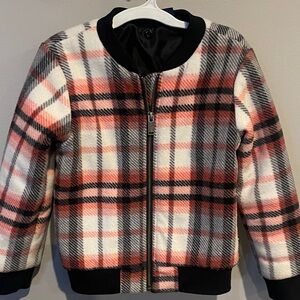 Tommy Hilfiger Kids Plaid Jacket - Pink and Black Sz 6